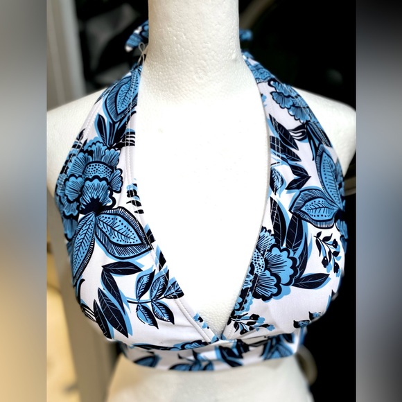 NWOT Women's Sporty Two Piece Swimsuit Halter Push Up Top w/ Shorts Size:Large - Picture 5 of 13